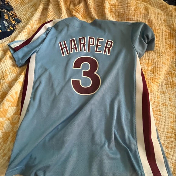 Bryce Harper Light Blue Philadelphia Phillies Jersey youth - Picture 1 of 5